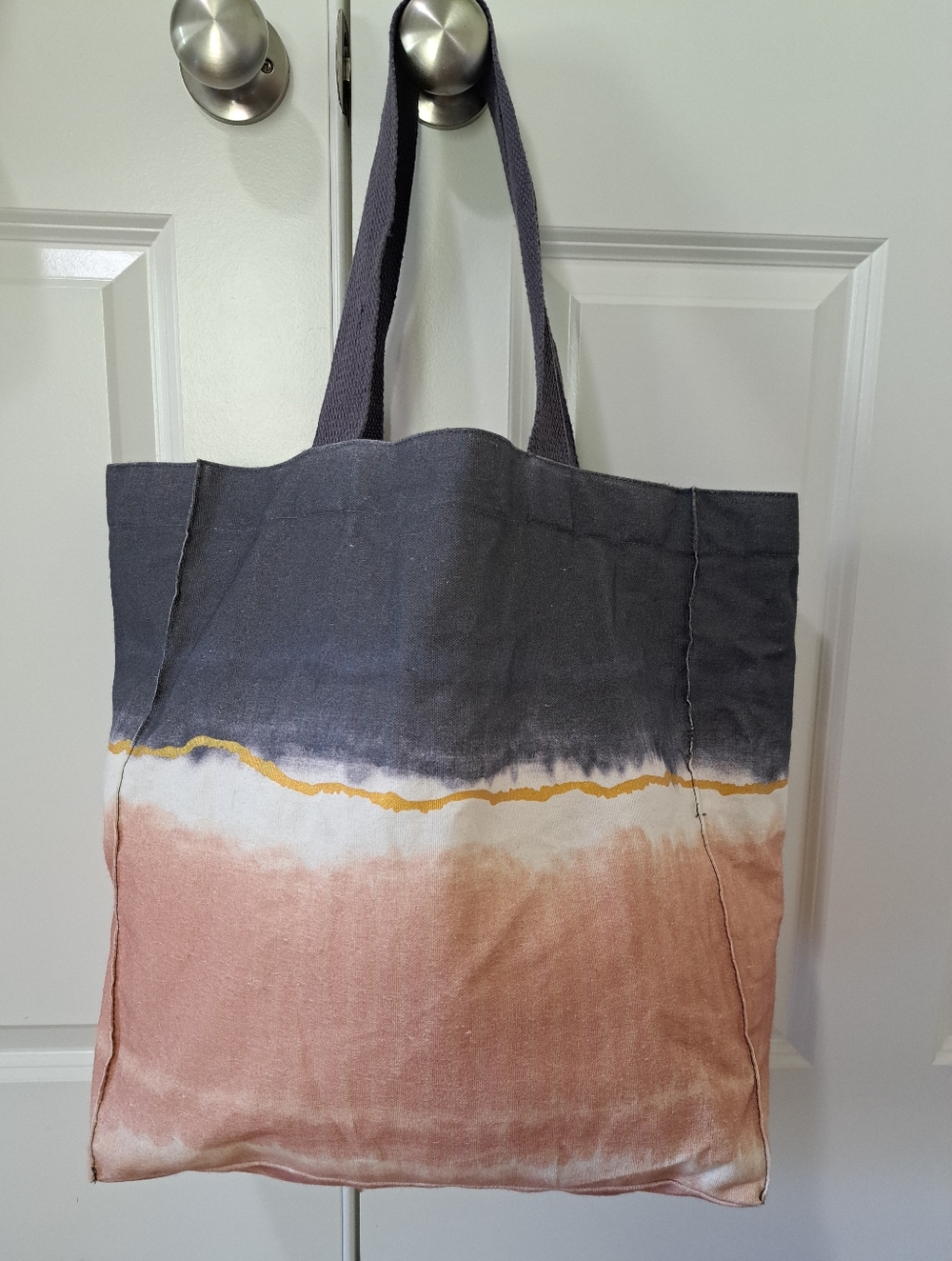Canvas Dip-Dye Tote Bag